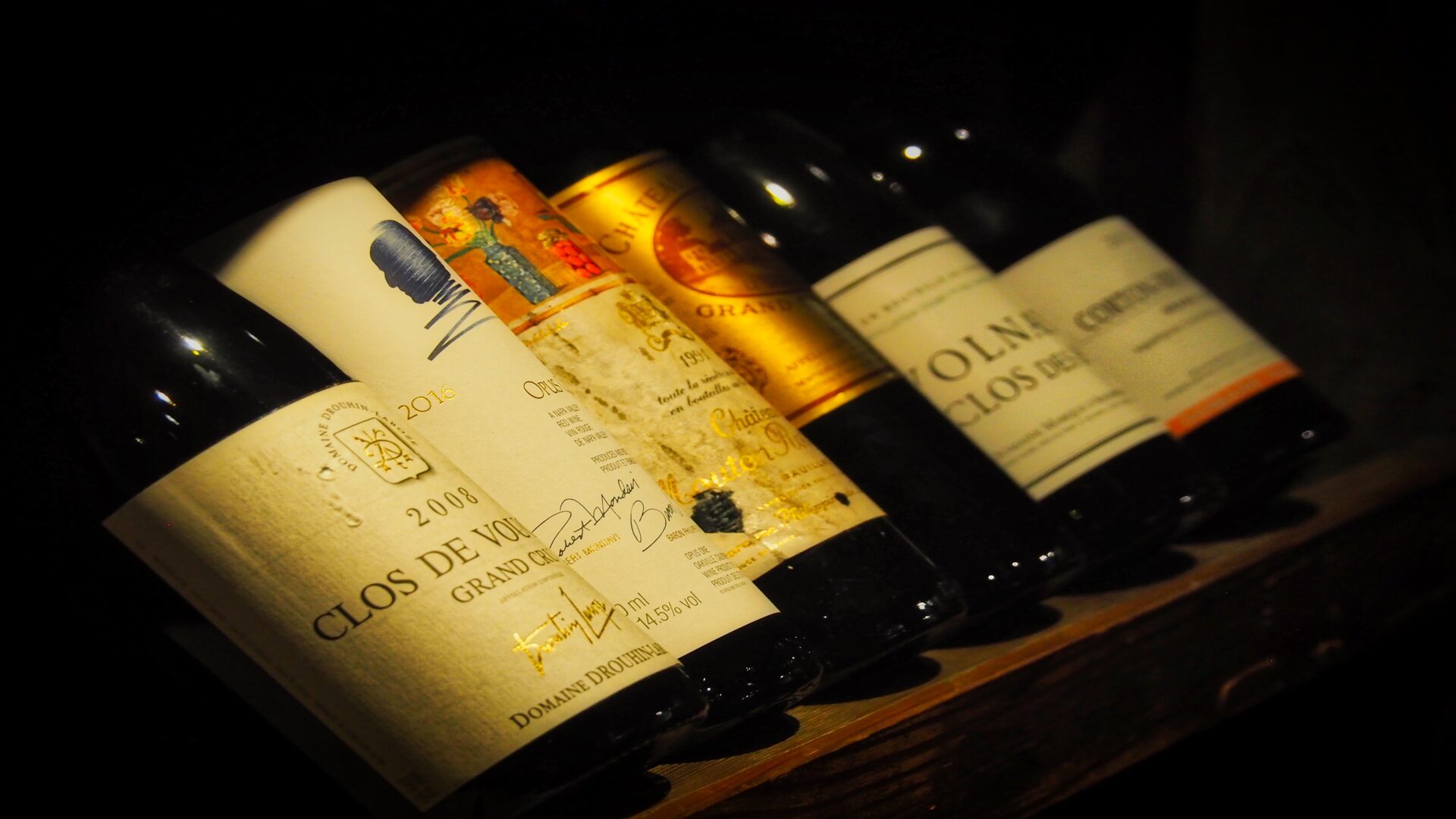 Bottles on the shelf